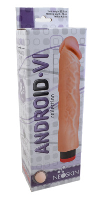 Вибратор реалистик ANDROID LONG L 230 мм D 46 мм, киберкожа (543403)