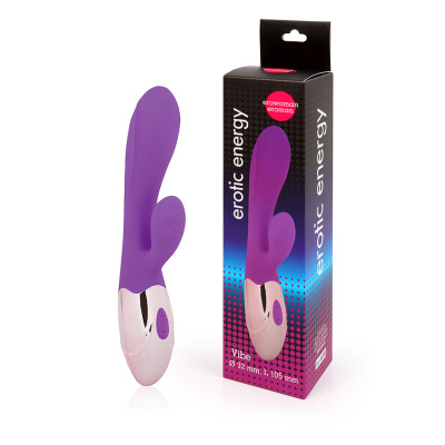 ВИБРОМАССАЖЁР L рабочей части 105 мм D 32 мм, 10 режимов вибрации, цвет фиолетовый (EE-10263-5)