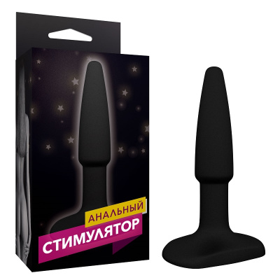 ФАЛЛОИМИТАТОР АНАЛЬНЫЙ (втулка) цвет чёрный L 90mm D 25mm (650-04 BX DD)