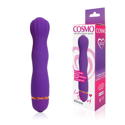 ВИБРОМАССАЖЁР 20 режимов вибрации, L 137 мм D 37 мм, цвет фиолетовый (CSM-23097)