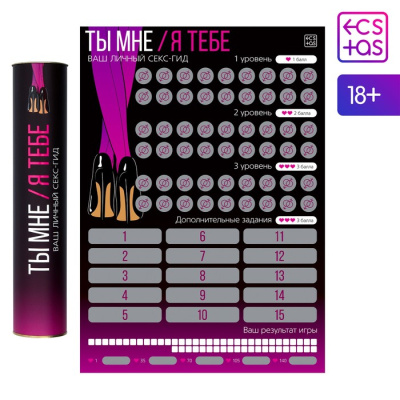 СКРЕТЧ-ПЛАКАТ СЕКС-ГИД. ТЫ МНЕ - Я ТЕБЕ , А3, (7754447)