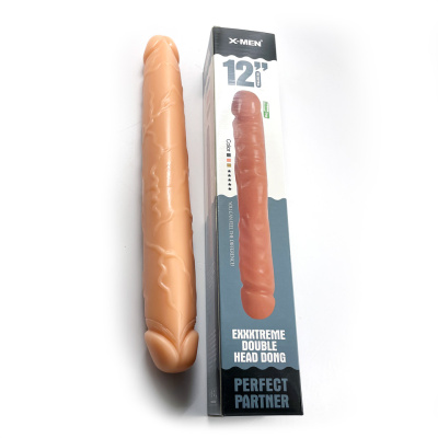 HUGE DONG Двухсторонний фаллоимитатор, телесный (X-MEN-2873-3-flesh УЦ)