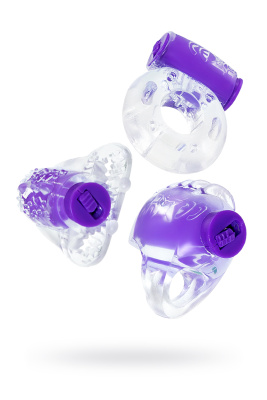 Набор виброколец Eromantica Set N1, силикон, прозрачный, 3 шт (УТ-00002062)